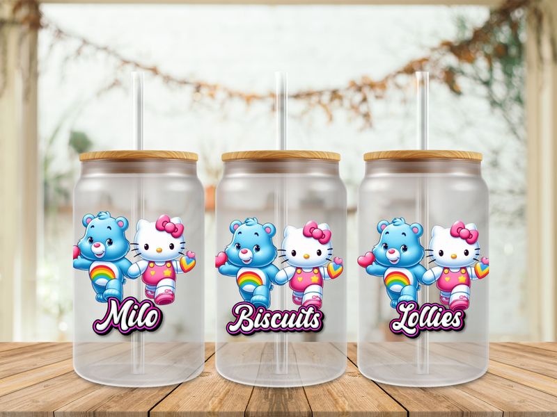 Care Bear &amp; Hello Kitty Milo Biscuits Lollies