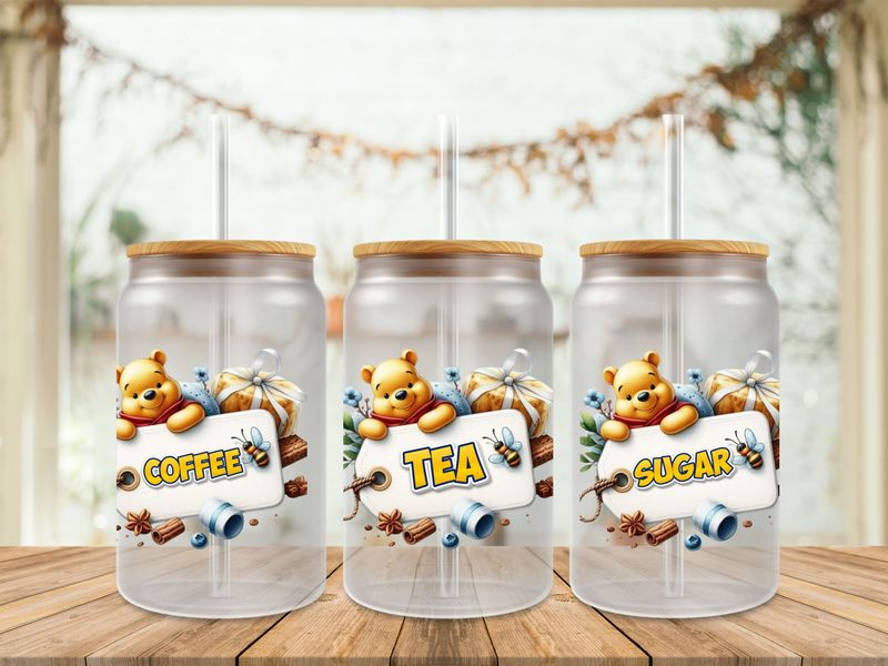 Pooh Tag Coffee Tea Sugar