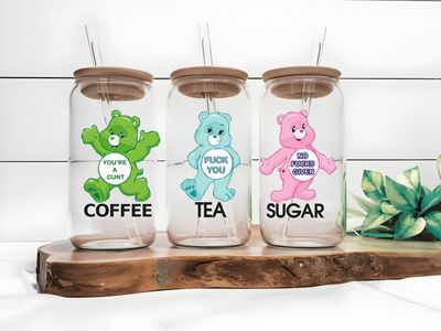 Care Bear Swear Bears Coffee Tea Sugar