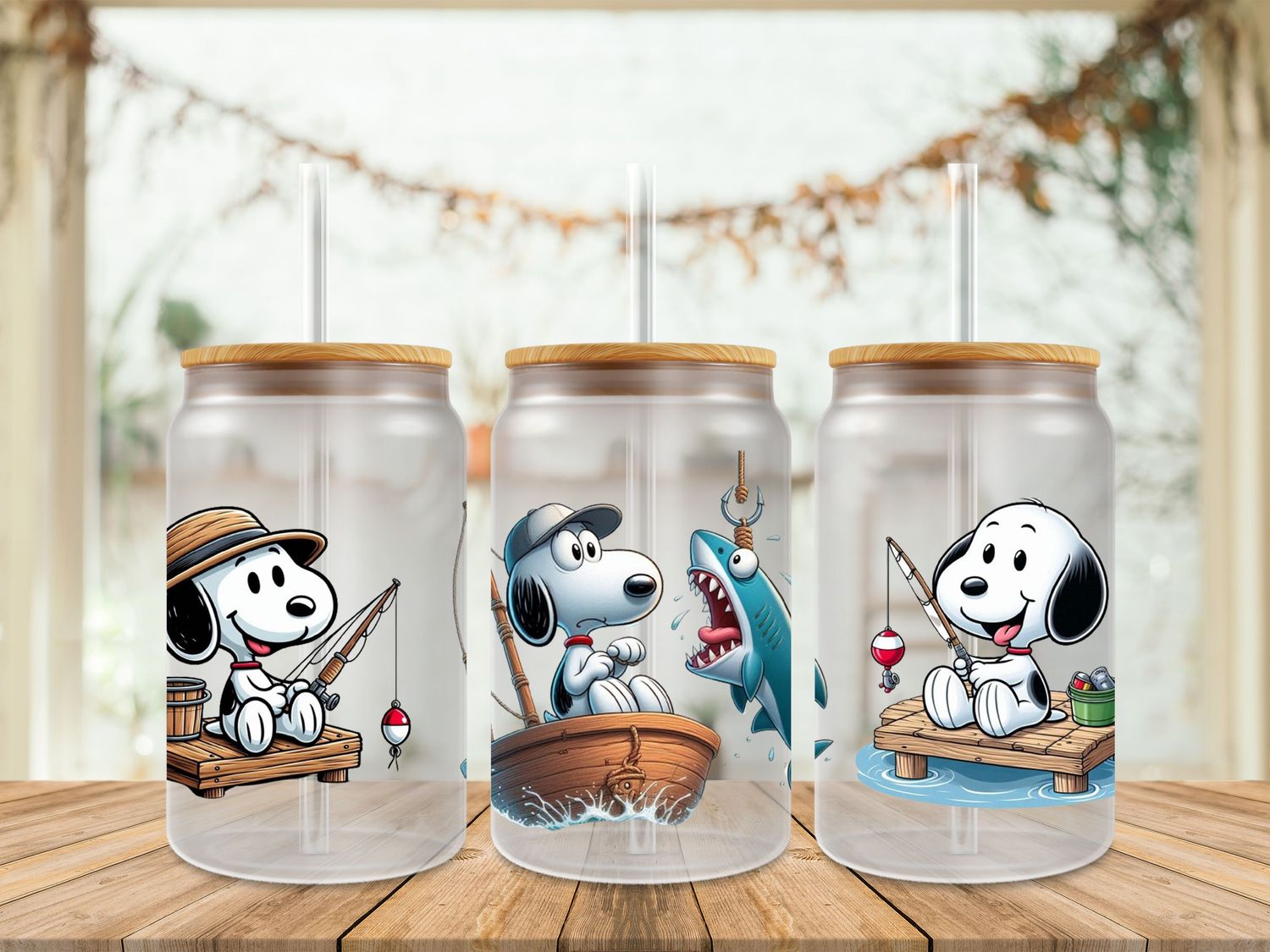 Snoopy Fishing