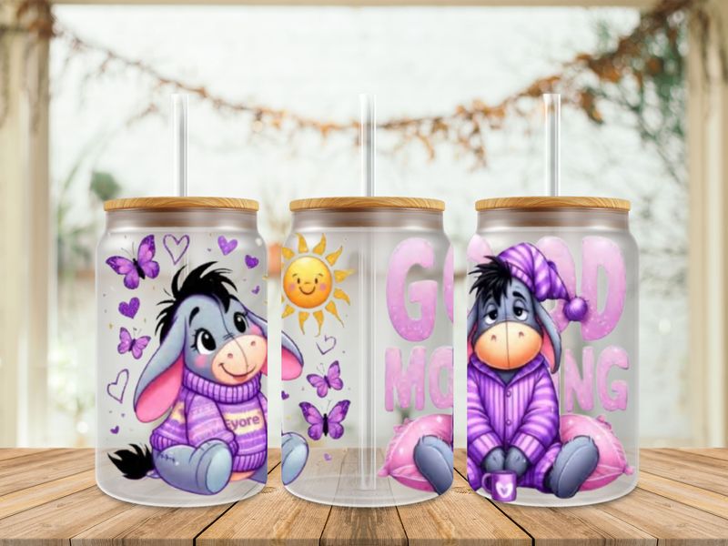 Eeyore Purple Good Morning