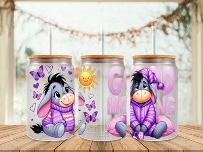 Eeyore Purple Good Morning