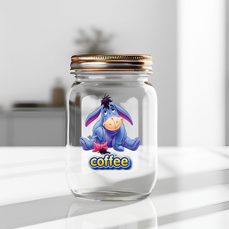Eeyore Decals Coffee Tea Sugar Milo Nesquik
