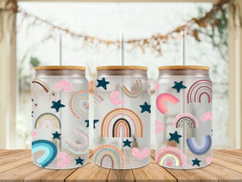 Rainbow Stars Hearts