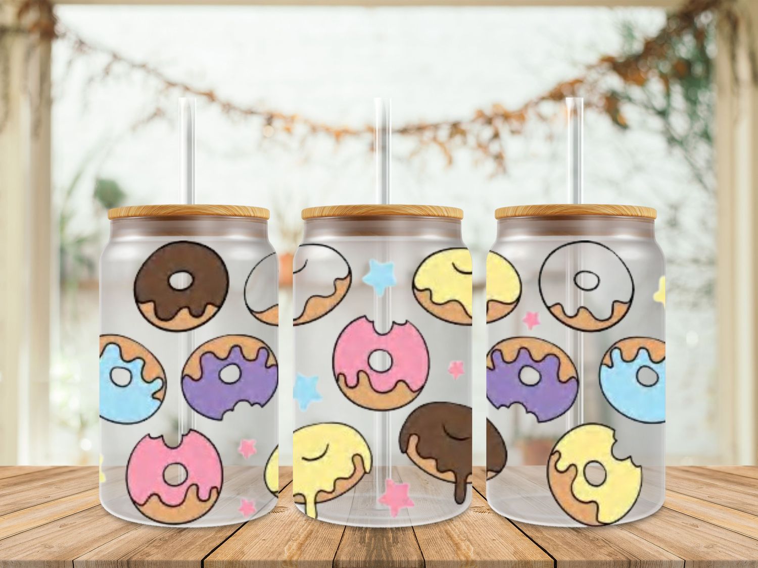Colourful Donuts Double Sided