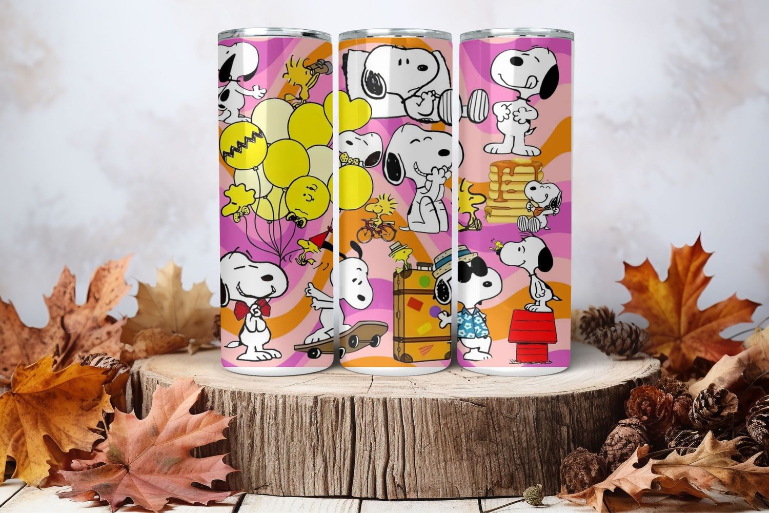 Snoopy Colourful with Yellow Balloons