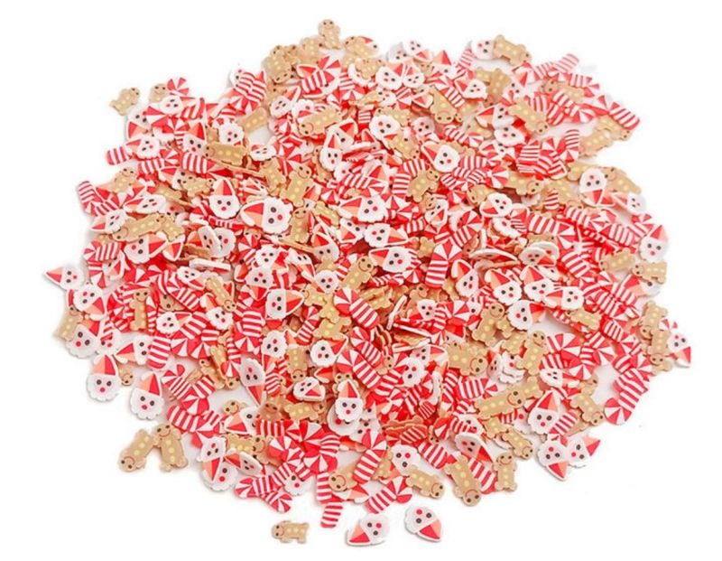 Christmas Santa &amp; Gingerbread Clay Pieces