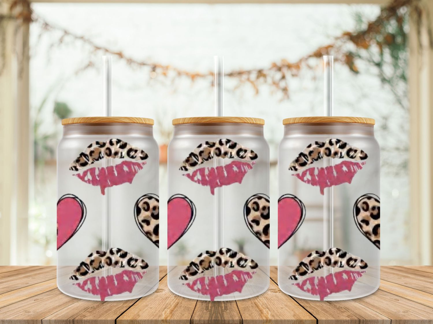 Lips &amp; Hearts Double Sided