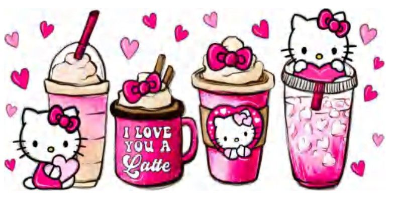 Hello Kitty I Love You A Latte