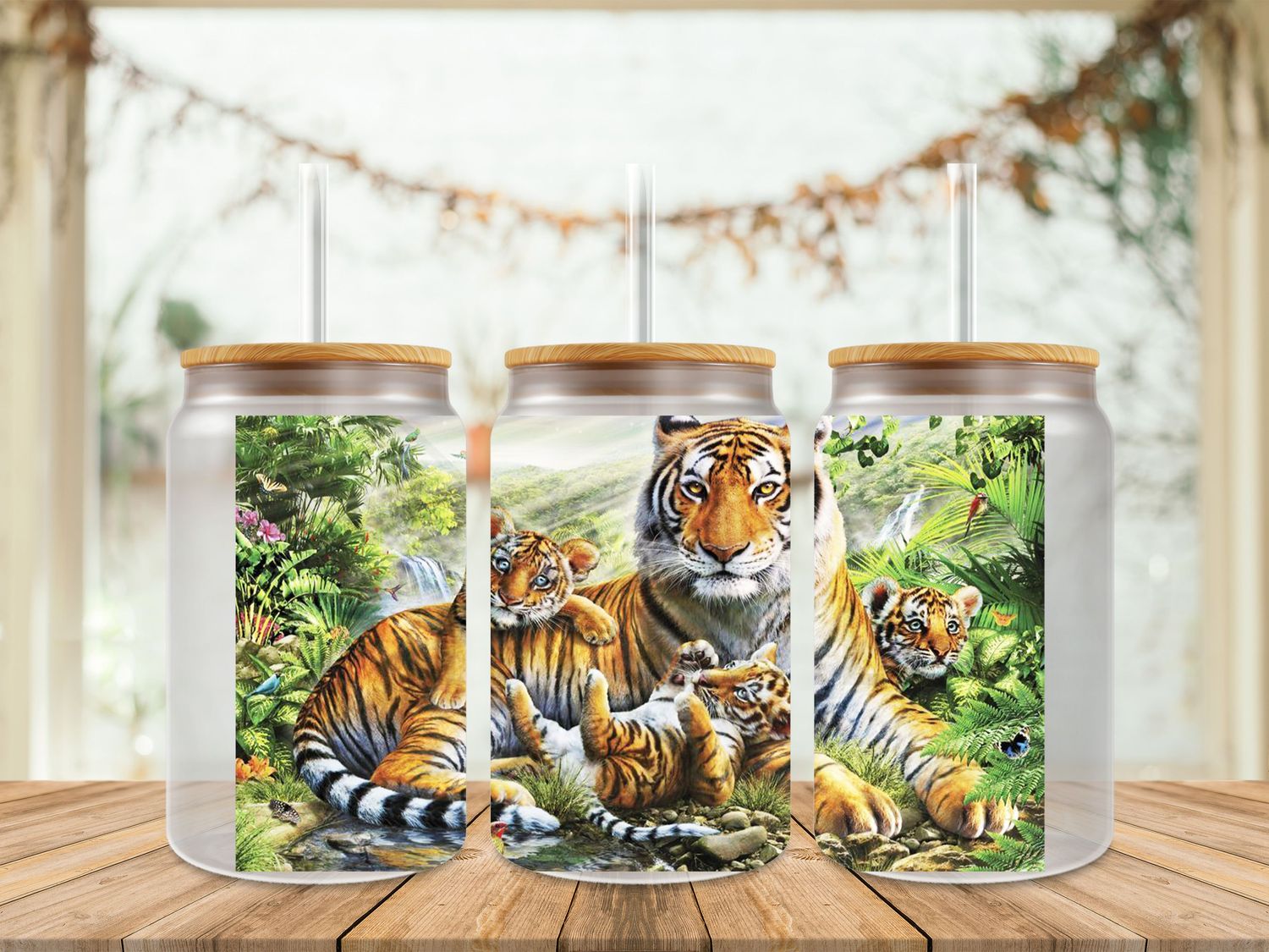 Tiger With Cub