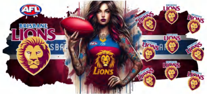 AFL Tattooed Girl Brisbane Lions