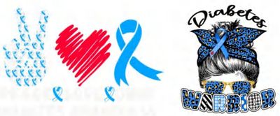 Peace Love Cure Diabetes Awareness