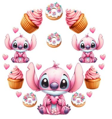 Pink Stitch Lid Decals