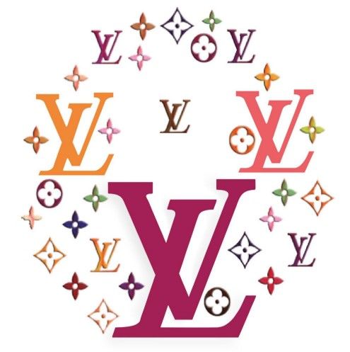 Colourful LV Lid Decals