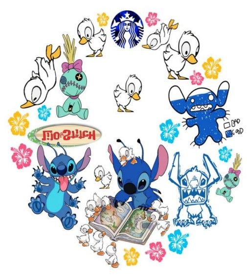 Stitch Reading Book Lid Decals