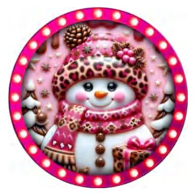 Snowman Lid Decals