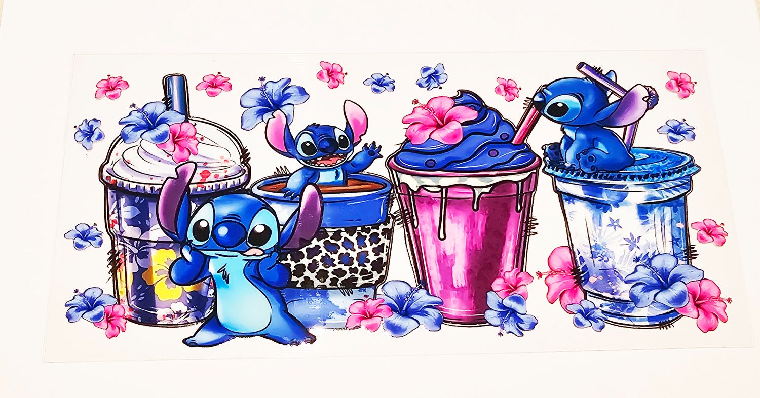 Stitch With Blue Purple Cup