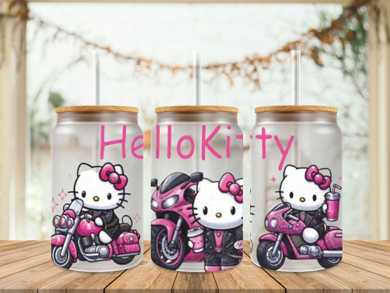 Hello Kitty in Motorbike