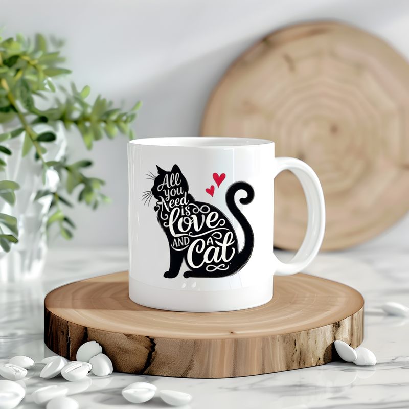 All You Need Is Love And A Cat Decal