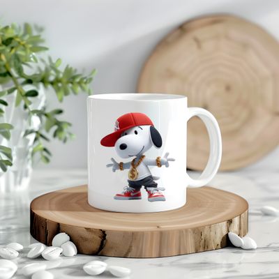 Snoopy In Red Hat Decal