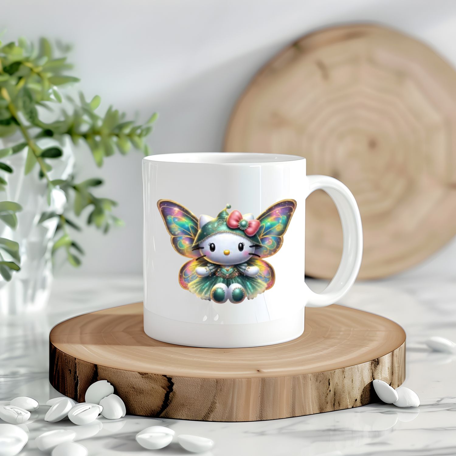 Hello Kitty Green Fairy Decal