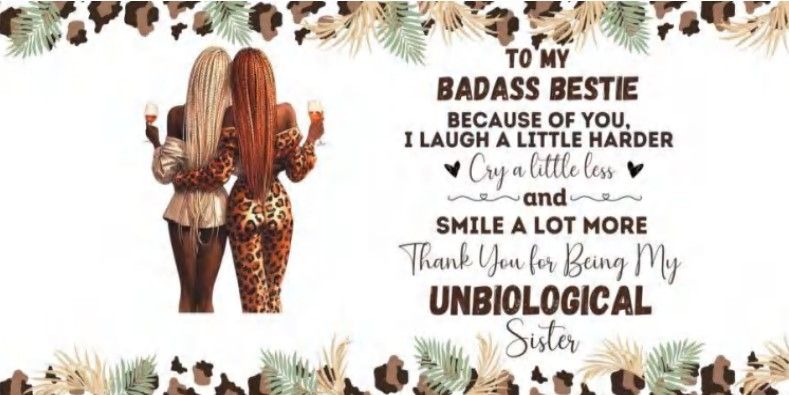 To My Badass Bestie Braided Blonde &amp; Braided Copper
