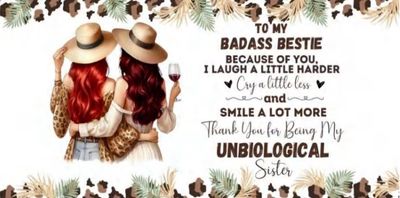 To My Badass Bestie Red &amp; Brown Hair
