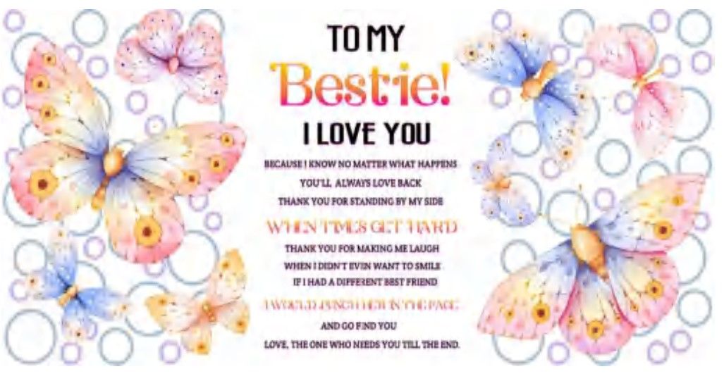 To My Bestie I Love You