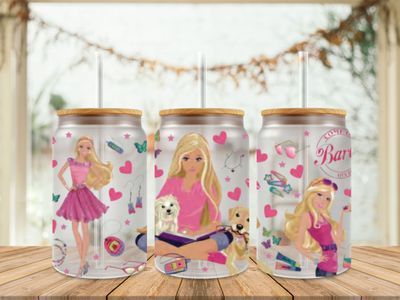 Barbie Sitting With A Dog
