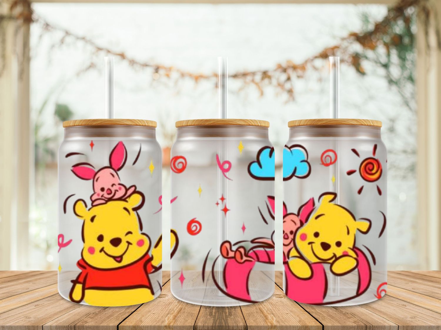 Pooh &amp; Piglet in Inflatable Donut