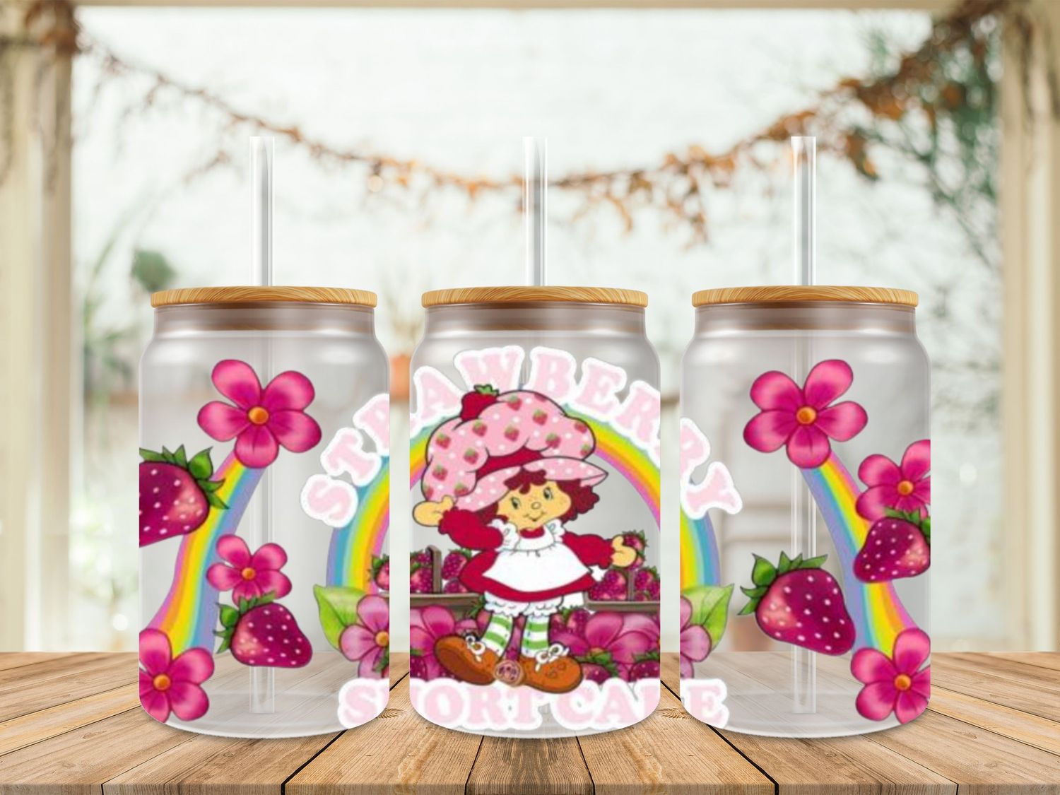 Strawberry Shortcake With Rainbow