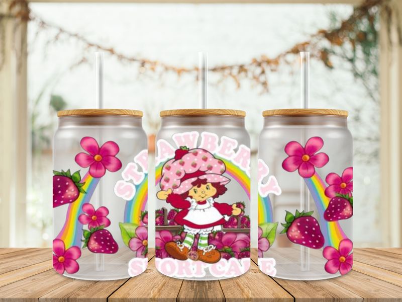 Strawberry Shortcake With Rainbow