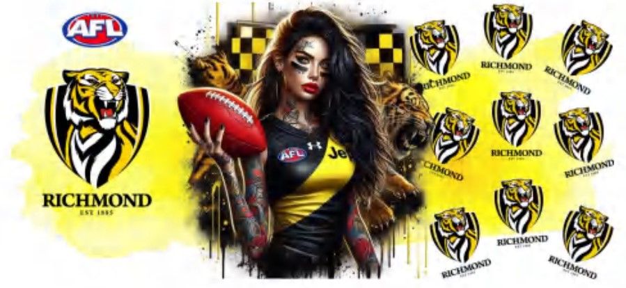 AFL Tattooed Girl Richmond