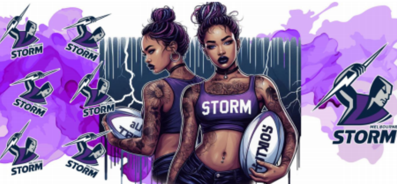 NRL Tattooed Girl Storm