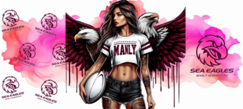 NRL Tattooed Girl Sea Eagles Manly