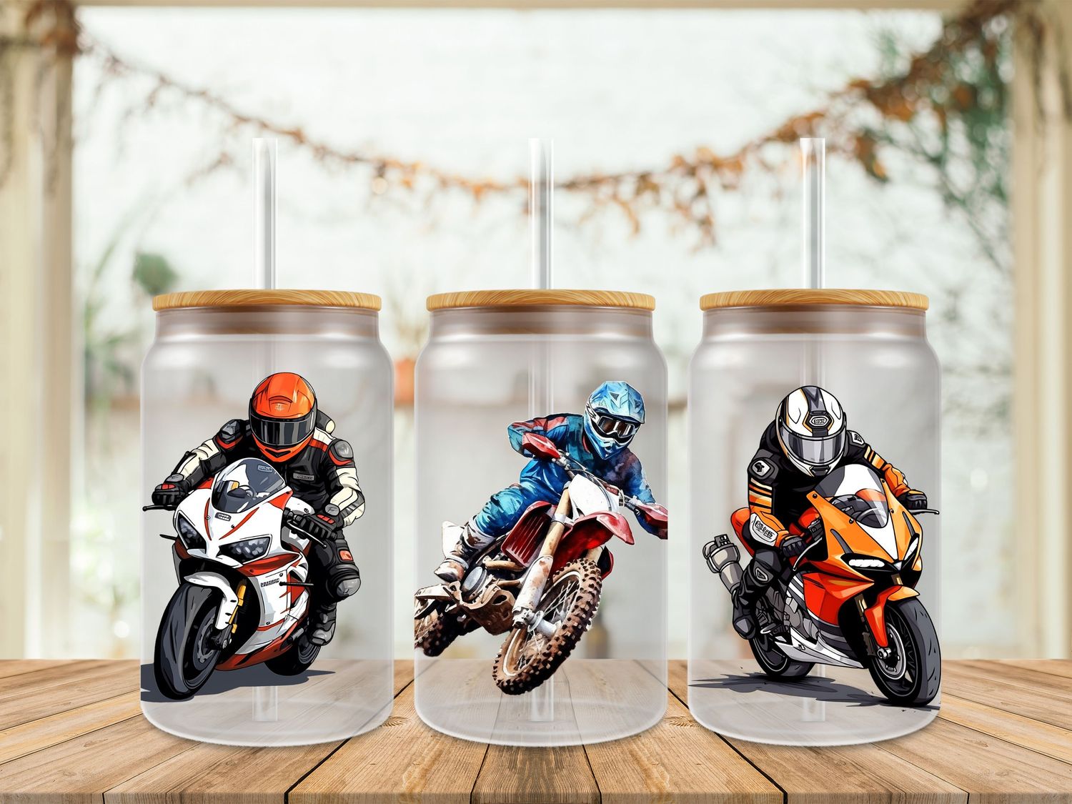 Three Motorbikes