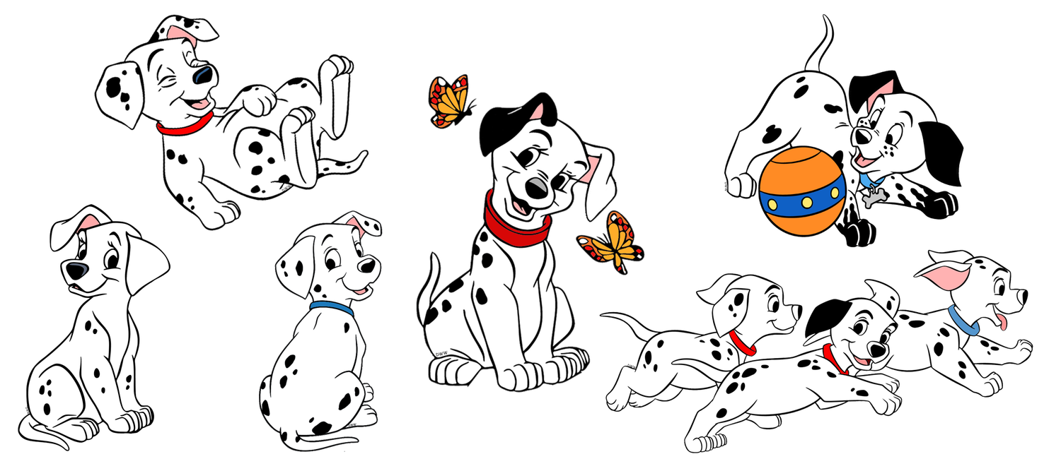 101 Dalmatians With Butterfly