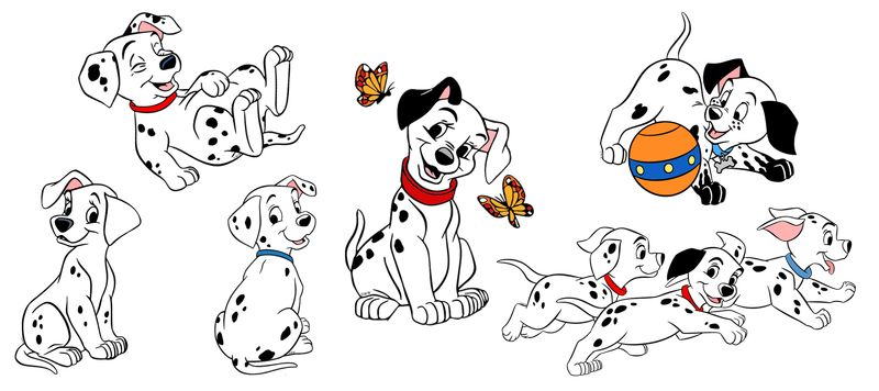 101 Dalmatians With Butterfly