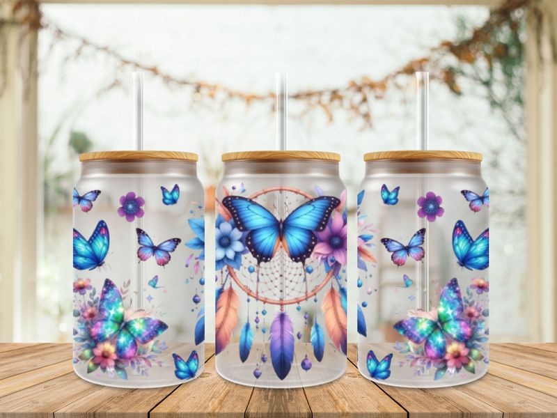 Blue Butterfly Dreamcatcher