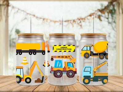 Double Sided Under Construction Trucks