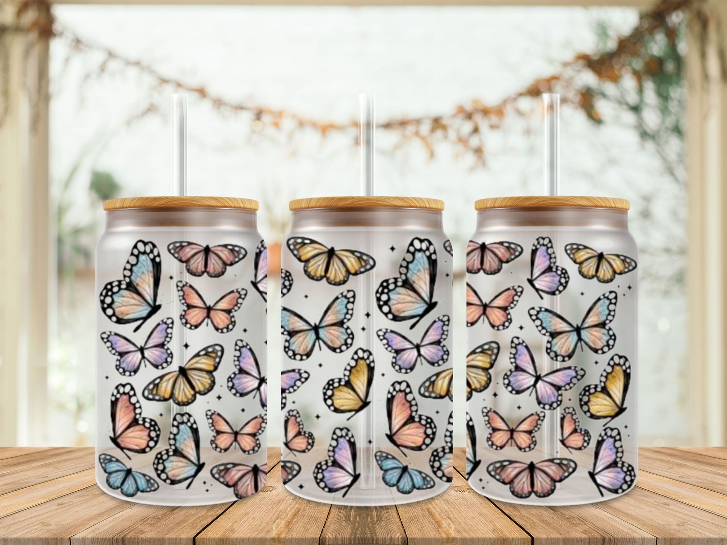 Mix Colours Of Butterflies