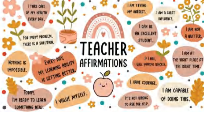 Teacher Affirmations Rainbow