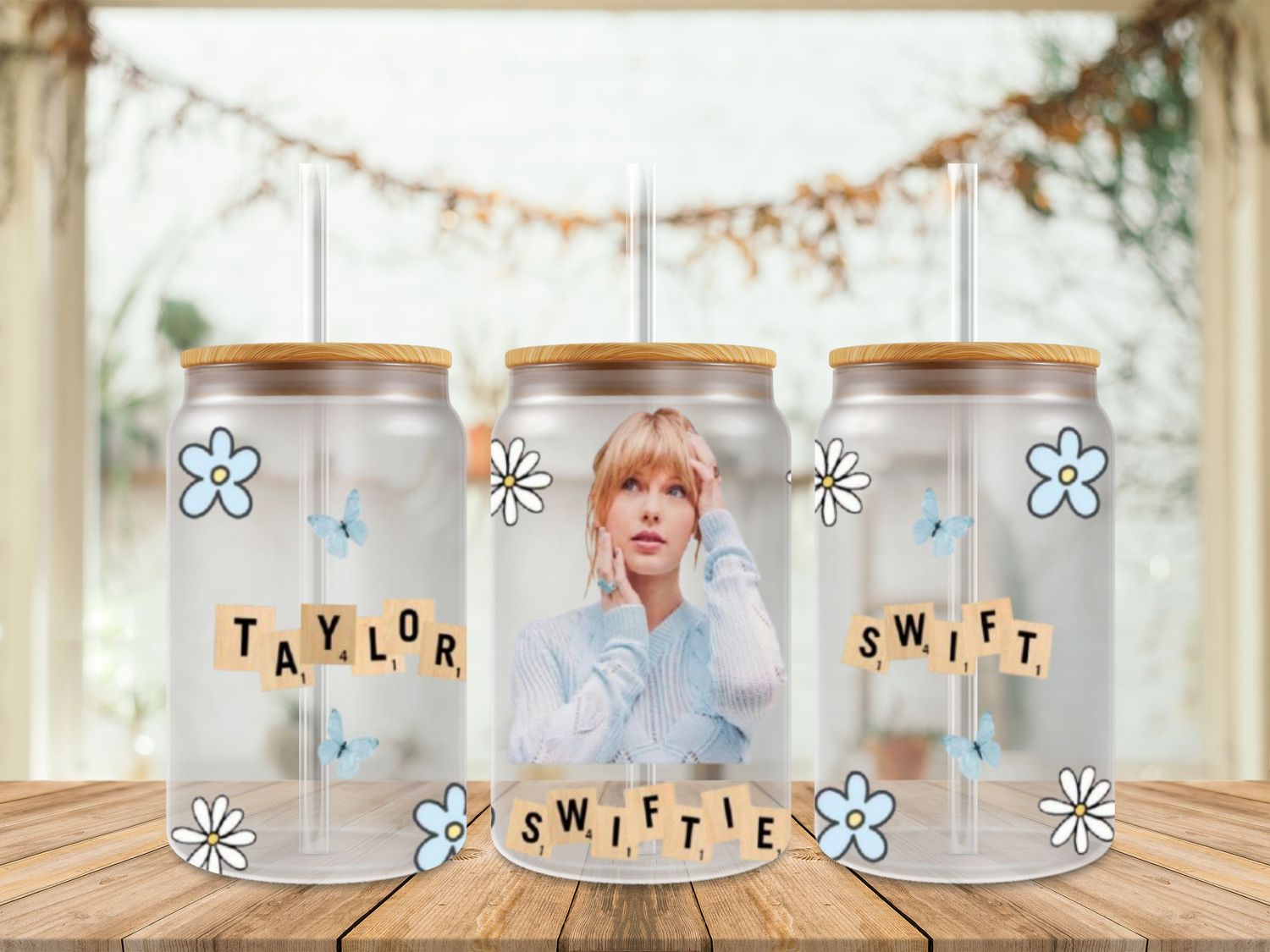 Taylor Swift With White Flowers
