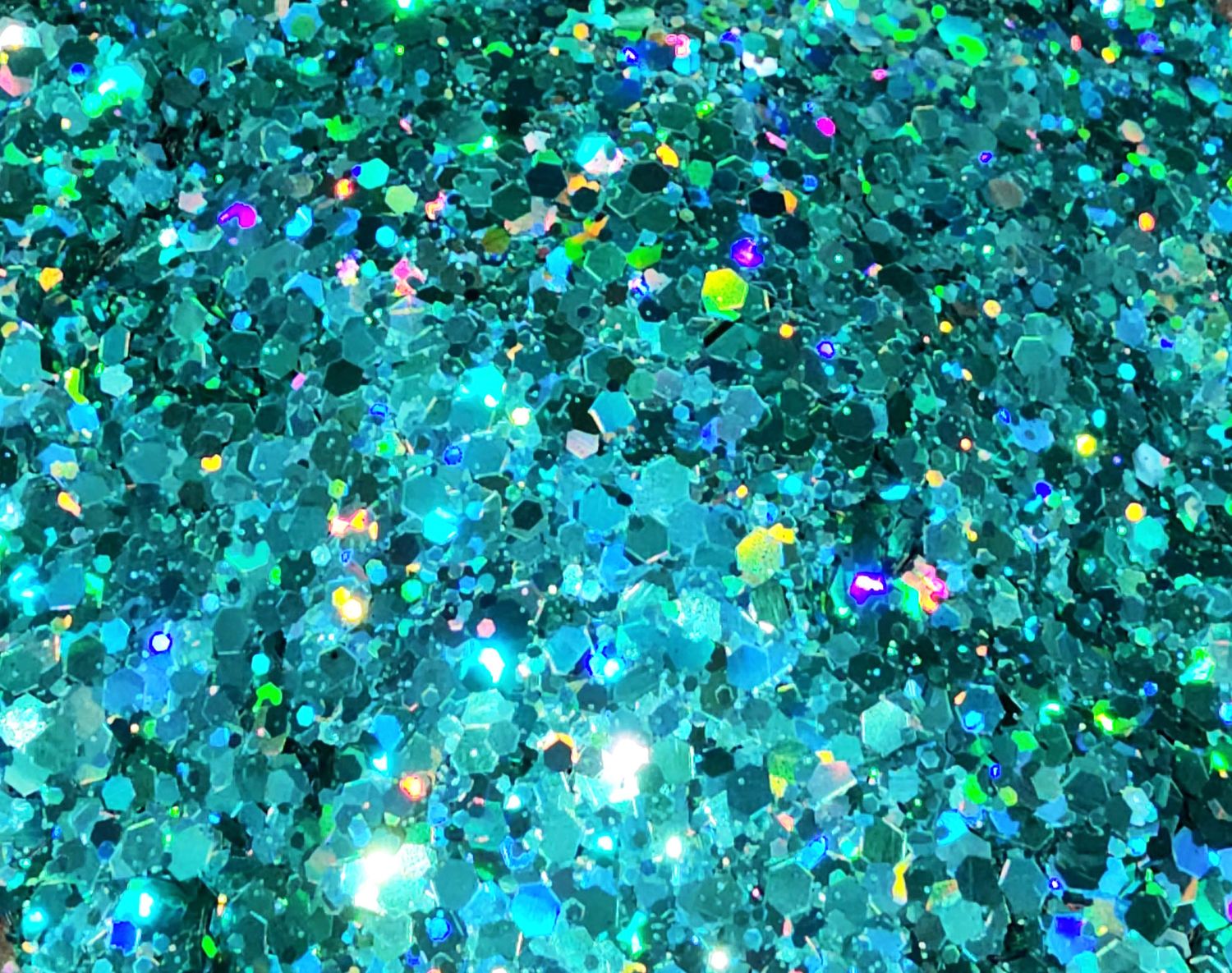 Teal Confetti Chunky Glitters Mix, GRAMS: 25g