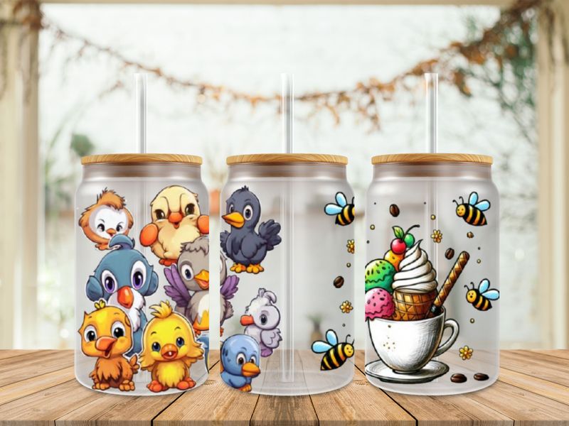 Baby Chicks With Ice Cream &amp; Bees