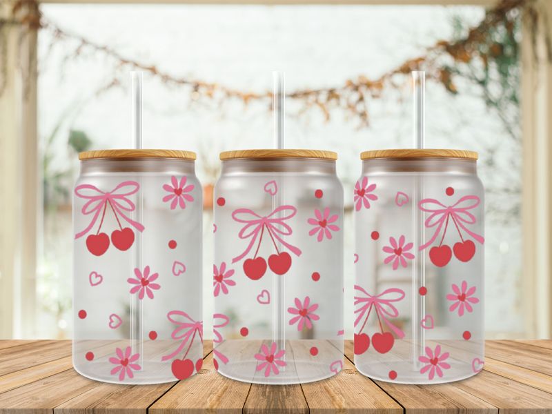 Cherries Flower Heart
