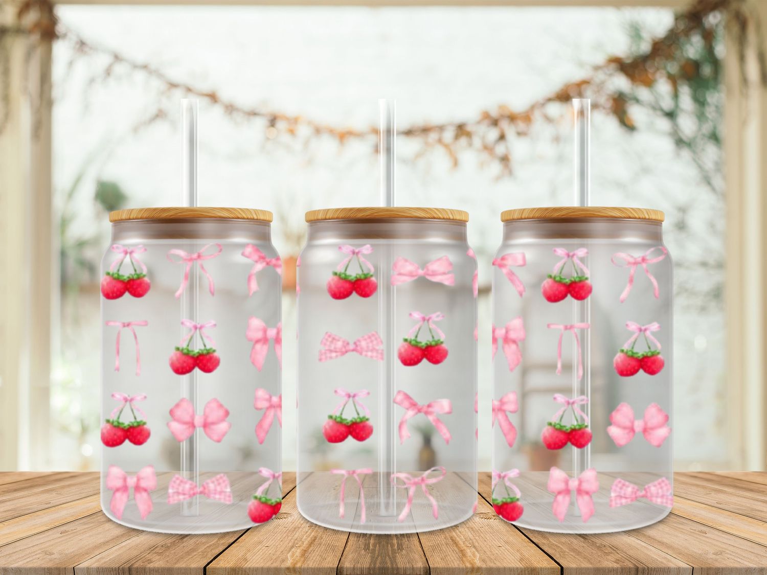 Strawberries &amp; Pink Bows