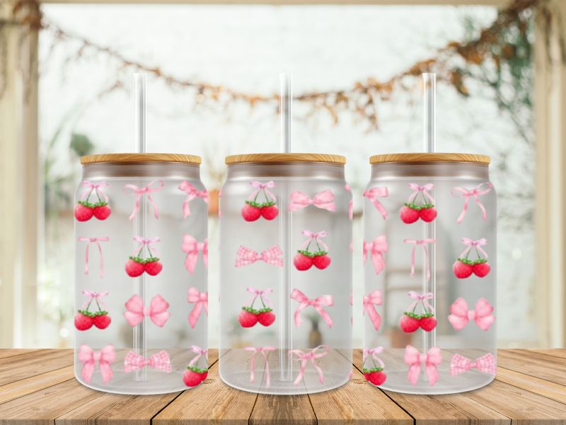 Strawberries &amp; Pink Bows