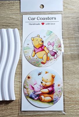 Winnie The Pooh &amp; Piglet Car Coaster