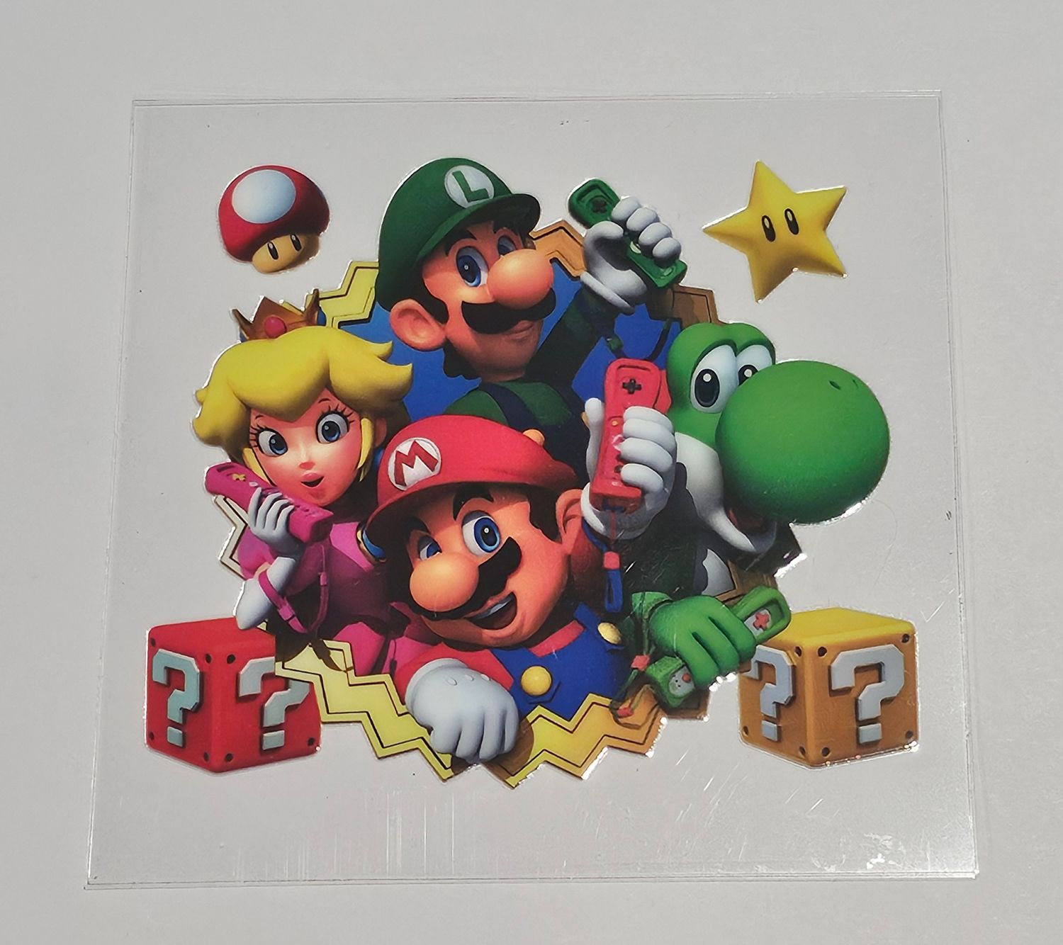 Mario With Luigi Phones Decal
